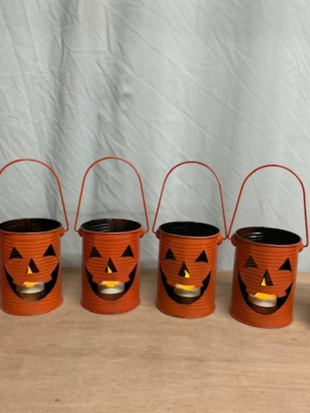Jack-O’Lantern Tea Light Holders/Buckets